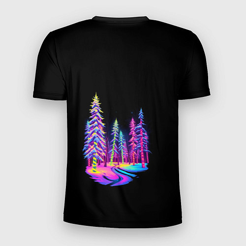 Мужская спорт-футболка Neon forest / 3D-принт – фото 2