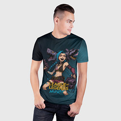 Футболка спортивная мужская League of Legends Jinx, цвет: 3D-принт — фото 2