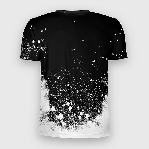 Мужская спорт-футболка Inter белый всплеск краско / 3D-принт – фото 2