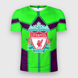 Футболка спортивная мужская Liverpool геометрия текстура спорт, цвет: 3D-принт