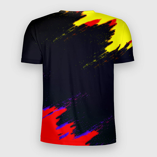 Мужская спорт-футболка Juventus краски текстура штрихи / 3D-принт – фото 2