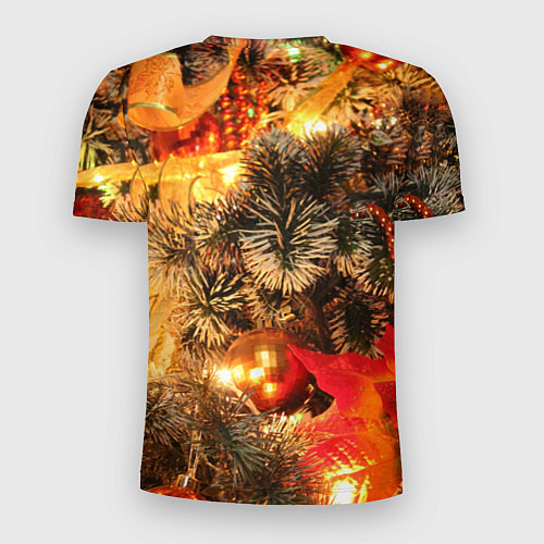Мужская спорт-футболка Атмосфера Рождества / 3D-принт – фото 2