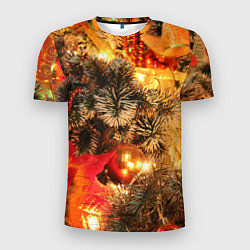 Футболка спортивная мужская Атмосфера Рождества, цвет: 3D-принт