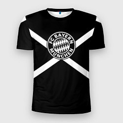 Футболка спортивная мужская Бавария Мюнхен полосы, цвет: 3D-принт