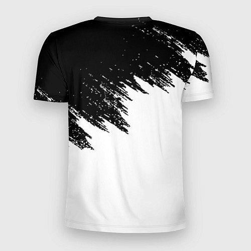 Мужская спорт-футболка Манчестер Юнайтед краски белые / 3D-принт – фото 2