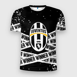 Мужская спорт-футболка Juventus подедитель краски