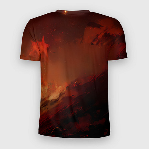 Мужская спорт-футболка Всадник и красная звезда / 3D-принт – фото 2