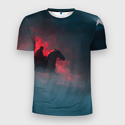 Футболка спортивная мужская Всадник в тумане, цвет: 3D-принт