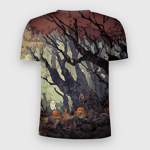 Мужская спорт-футболка Призрачный лес / 3D-принт – фото 2