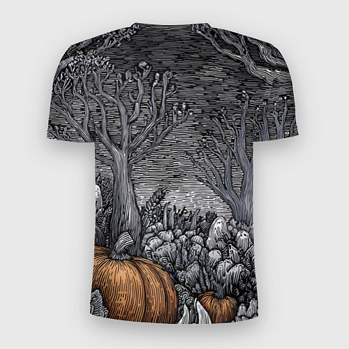 Мужская спорт-футболка Осенние шалости духов / 3D-принт – фото 2