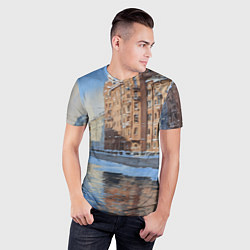 Футболка спортивная мужская Зимний Санкт-Петербург, цвет: 3D-принт — фото 2