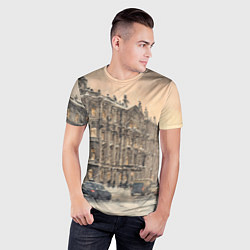 Футболка спортивная мужская Зима в Санкт-Петербурге, цвет: 3D-принт — фото 2