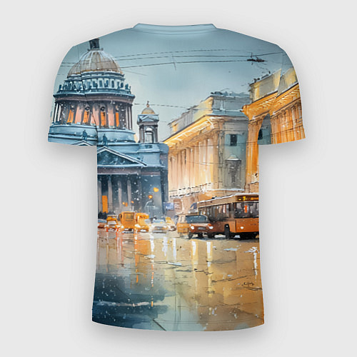 Мужская спорт-футболка Зимний Питер / 3D-принт – фото 2