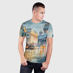 Футболка спортивная мужская Зимний Питер, цвет: 3D-принт — фото 2