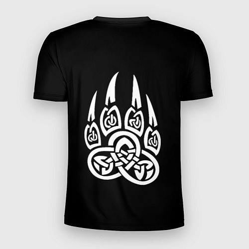 Мужская спорт-футболка Суровый волк с холодным нордическим взглядом / 3D-принт – фото 2