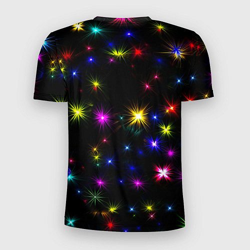 Мужская спорт-футболка Манчестер Юнайтед праздничные огни / 3D-принт – фото 2