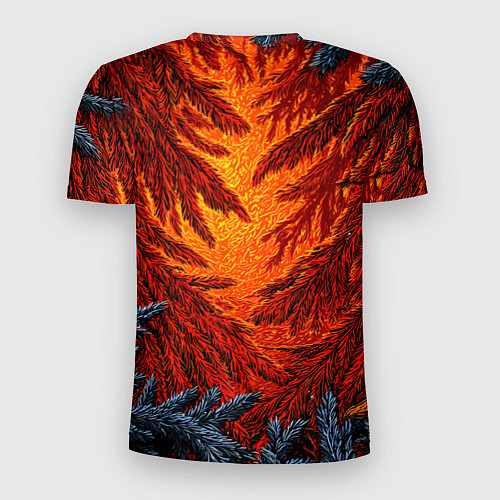 Мужская спорт-футболка Новогодние ветки елок / 3D-принт – фото 2