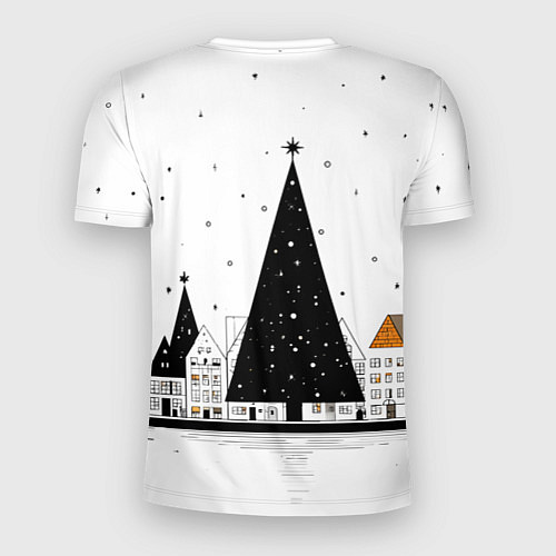 Мужская спорт-футболка Новый год - минимализм / 3D-принт – фото 2
