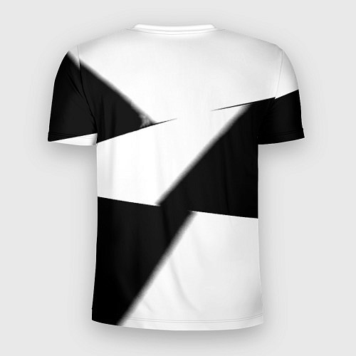 Мужская спорт-футболка Реал Мадрид геометрия полосы / 3D-принт – фото 2
