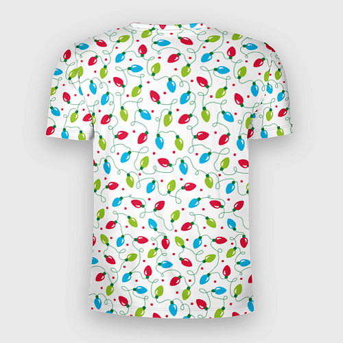 Мужская спорт-футболка Гирлянда триколор / 3D-принт – фото 2