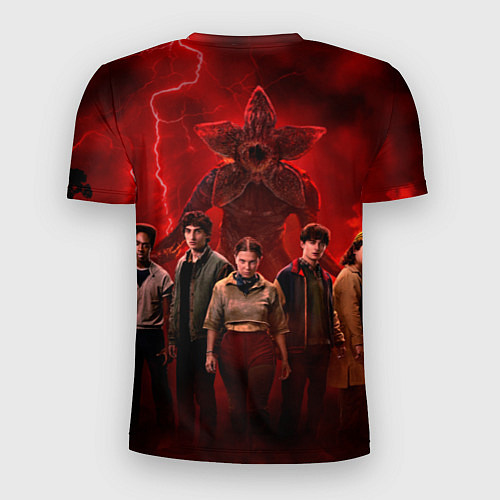 Мужская спорт-футболка Герои и демогоргон Загадочные события финал / 3D-принт – фото 2