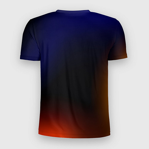 Мужская спорт-футболка Color black red blue / 3D-принт – фото 2