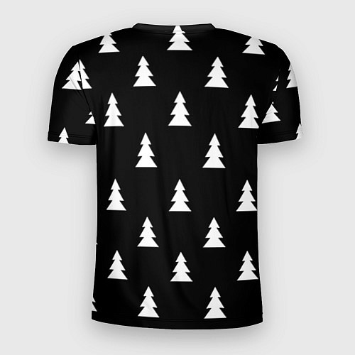 Мужская спорт-футболка Ювентус ёлочки паттерн / 3D-принт – фото 2