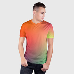 Футболка спортивная мужская Color multicolored, цвет: 3D-принт — фото 2