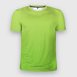 Футболка спортивная мужская Color lime green, цвет: 3D-принт