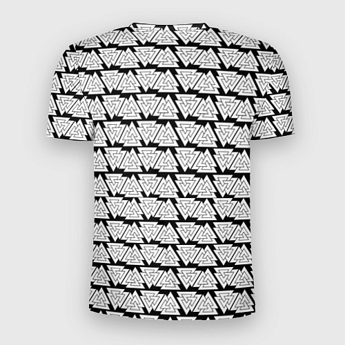 Мужская спорт-футболка Символы валькнут как защитная кольчуга / 3D-принт – фото 2