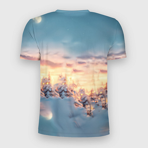 Мужская спорт-футболка Счастливая новогодняя лошадь / 3D-принт – фото 2