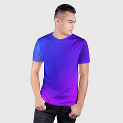 Футболка спортивная мужская Color multicolored gradient, цвет: 3D-принт — фото 2