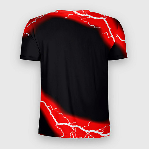 Мужская спорт-футболка Манчестер Юнайтед шторм молнии / 3D-принт – фото 2