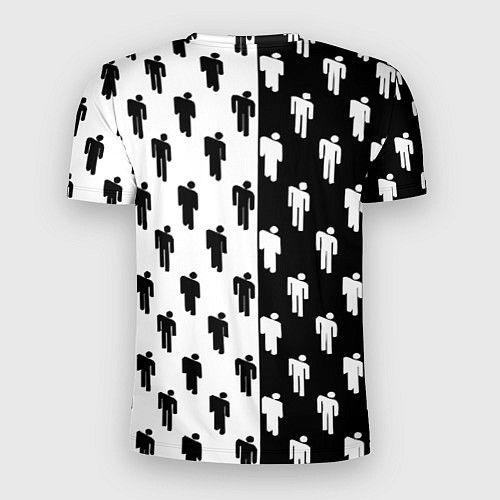 Мужская спорт-футболка Borussia черно белые люди / 3D-принт – фото 2