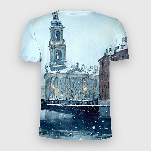 Мужская спорт-футболка Зимний Питер / 3D-принт – фото 2