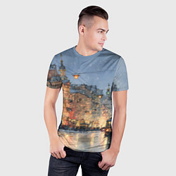 Футболка спортивная мужская Вечер Санкт-Петербурга, цвет: 3D-принт — фото 2