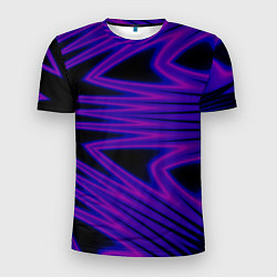 Футболка спортивная мужская Color neon blue, цвет: 3D-принт