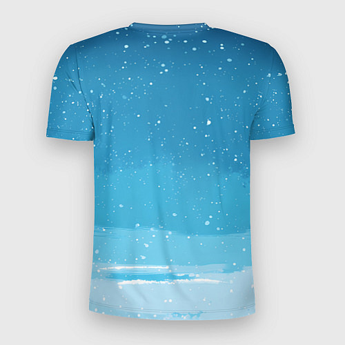 Мужская спорт-футболка Лошадь в сапогах Санты / 3D-принт – фото 2