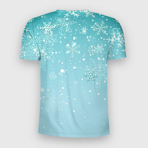 Мужская спорт-футболка Новогодний мурлыка / 3D-принт – фото 2