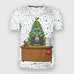 Мужская спорт-футболка Я устал я ухожу - новогодний мем 2026