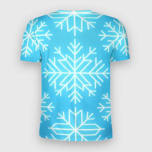 Мужская спорт-футболка Санта летит на пробке шампанского / 3D-принт – фото 2