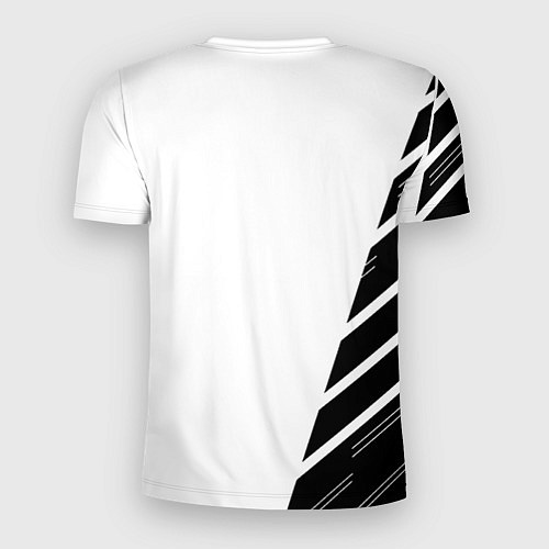 Мужская спорт-футболка Ювентус полосы геометрия текстура / 3D-принт – фото 2