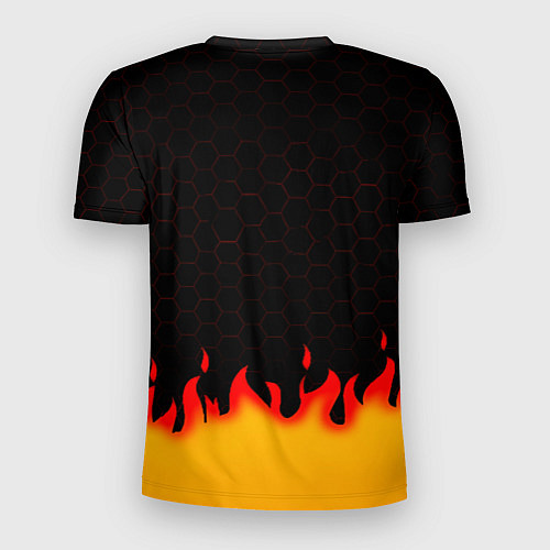 Мужская спорт-футболка Liverpool огонь спорт / 3D-принт – фото 2