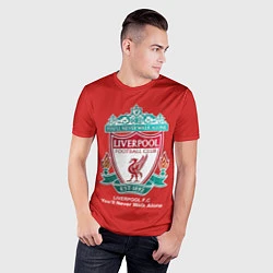 Футболка спортивная мужская Liverpool, цвет: 3D-принт — фото 2