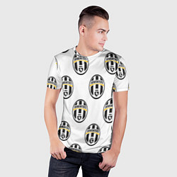 Футболка спортивная мужская Juventus Pattern, цвет: 3D-принт — фото 2