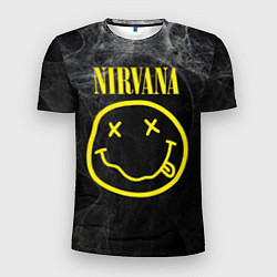 Футболка спортивная мужская Nirvana Smoke, цвет: 3D-принт