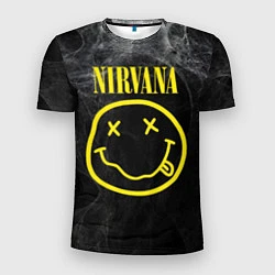 Мужская спорт-футболка Nirvana Smoke