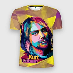 Футболка спортивная мужская Kurt Cobain: Abstraction, цвет: 3D-принт