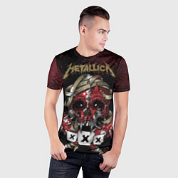 Футболка спортивная мужская Metallica: XXX, цвет: 3D-принт — фото 2