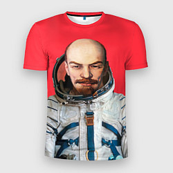 Футболка спортивная мужская Ленин космонавт, цвет: 3D-принт